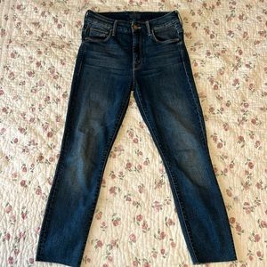 MOTHER high waisted looker crop